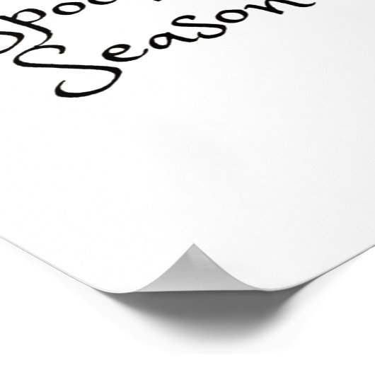 Tis The Season - Its Spooky Season Poster (Ecke)