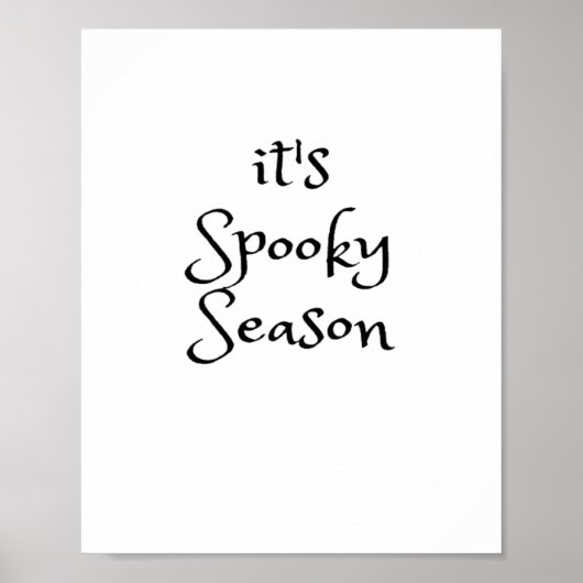 Tis The Season - Its Spooky Season Poster (Vorne)