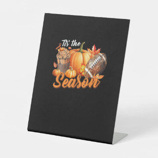 Tis The Season Kürbisblatt-Latte Herbst Dankfest Sockelschild