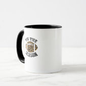 Tis The Season Leopard Football Season Game Day Tasse (Vorderseite Links)
