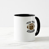 Tis The Season Leopard Football Season Game Day Tasse (VorderseiteRechts)