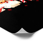 Tis The Season Leopard Tree Santa Christmas Coquet Poster (Ecke)