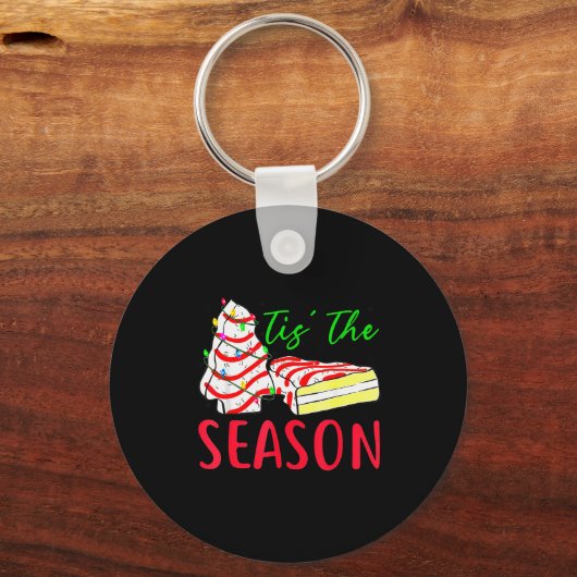 Tis The Season Little-debbie Christmas Tree Cake H Schlüsselanhänger (Vorderseite)