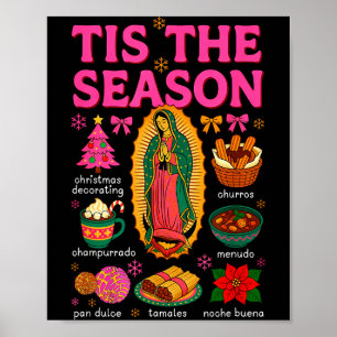 Tis The Season Mexikanisches Weihnachten Xmas Esse Poster