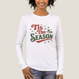 Tis the season minimal chic Santa christmas tee
