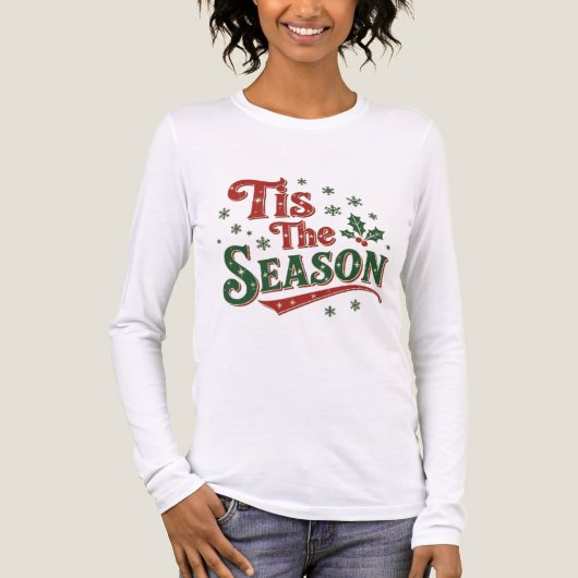 Tis the season minimal chic Santa christmas tee (Vorderseite)