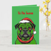 Tis The Season Mops Karte (Gelbe Blume)