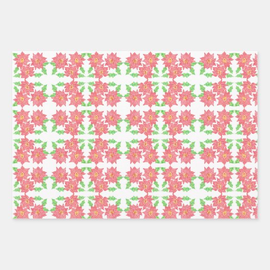 Tis the Season Multi Design Wrapping Paper Geschenkpapier Set (Vorderseite 3)