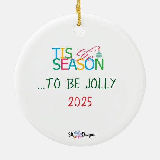 Tis the Season Photo Christmas Ornament (Hinten)