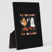 Tis The Season Pumpkin Boo 70s Halloween Costume Fotoplatte (Seite)