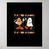 Tis The Season Pumpkin Boo 70s Halloween Costume Poster (Vorne)