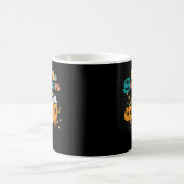 Tis The Season Pumpkin Latte Retro Halloween Fall Kaffeetasse (Mittel)