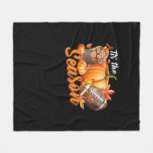 Tis The Season Pumpkin Leaf Latte Fall Thanksgivin Fleecedecke (Vorderseite (Horizontal))