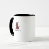 Tis The Season Red Plaid Christmas Tree Tasse (Vorderseite Links)