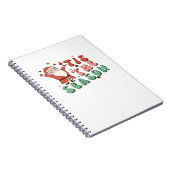 Tis The Season Retro Christmas Santa Notizblock (Rechte Seite)
