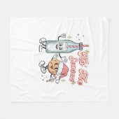 Tis The Season Retro Milk And Cookie Christmas Fleecedecke (Vorderseite (Horizontal))
