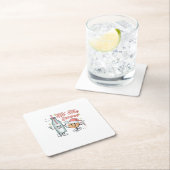 Tis The Season Retro Milk And Cookie Christmas Rechteckiger Pappuntersetzer (Vor Ort)