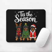 Tis The Season Rottweiler Christmas Santa Rottie D Mousepad (Mit Mouse)