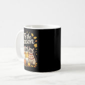 Tis The Season Siamese Cat Fall Autumn Pumpkin Kaffeetasse (Vorderseite Links)