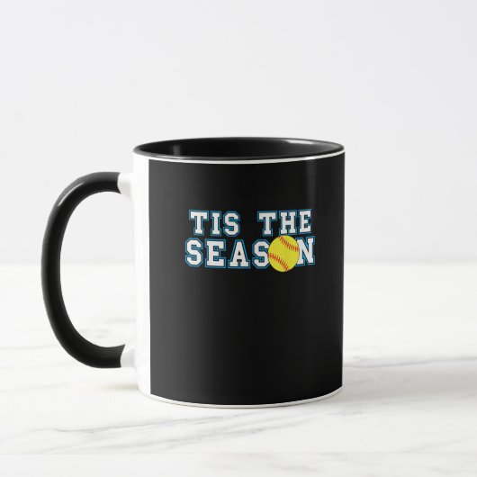 Tis The Season Softball Coach Creative Casual Tasse (Links)