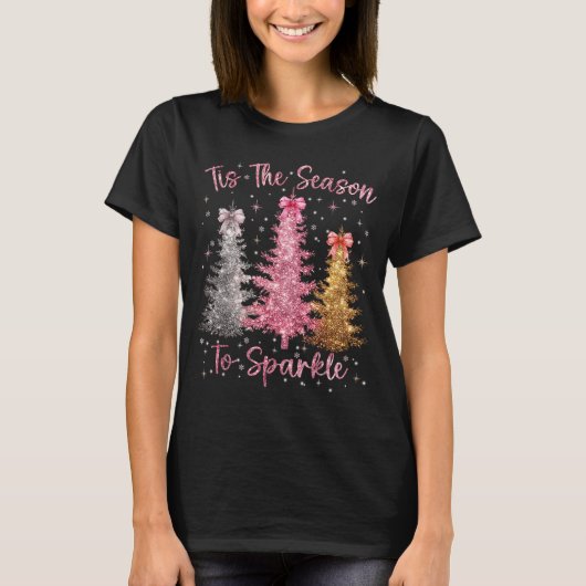 Tis The Season Sparkle Christmas Tree Xmas Women G T-Shirt (Vorderseite)