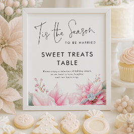 Tis the season Sweet Treats Table Bridal Shower Poster
