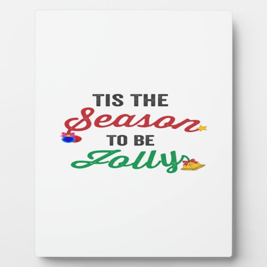 Tis The Season To Be Careful Classic Stickers Fotoplatte (Vorderseite)