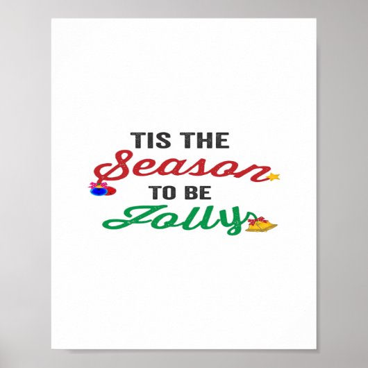 Tis The Season To Be Careful Classic Stickers Poster (Vorne)