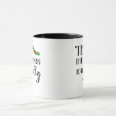 Tis The Season To Be Christmas Mistletoe Tasse (Zentrum)