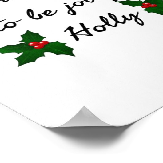 Tis The Season To Be Holly Poster (Ecke)