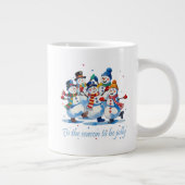 Tis the Season to be Jolly Dancing Jolly Snowmen Jumbo-Tasse (Rechts)