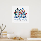 Tis the Season to be Jolly Dancing Jolly Snowmen Poster (Küche)