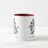 Tis the Season to be Jolly Dancing Jolly Snowmen Tasse (Zentrum)