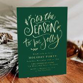 'Tis The Season to be Jolly Green Holiday Party Folieneinladung