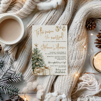 'Tis the Season to be Married! Brautparty Einladung