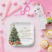 Tis the Season to be Married Bridal Shower Pappteller (Party)