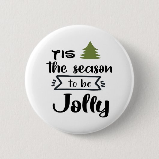Tis The Season To Be New Year Celebration Minimal  Button (Vorderseite)