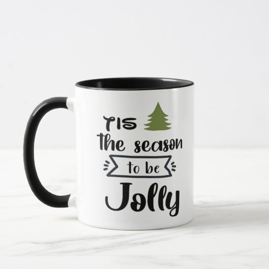 Tis The Season To Be New Year Celebration Minimal Tasse (Links)