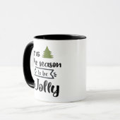 Tis The Season To Be New Year Celebration Minimal Tasse (Vorderseite Links)