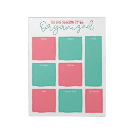 Tis the Season to be Organized Christmas Planner Notizblock