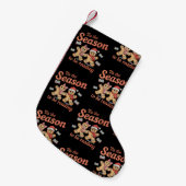 Tis The Season To Be Reading Gingerbread Christmas Kleiner Weihnachtsstrumpf (Vorderansicht (hängend))