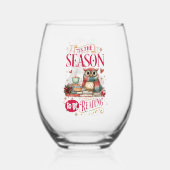 'Tis The Season to Be Reading Weinglas Ohne Stiel (Vorderseite)