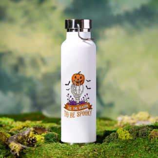 Tis The Season To Be Spooky Skeleton Hand Hallowee Trinkflasche