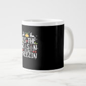 Tis The Season To Freezin Minimal Clean Jumbo-Tasse (Vorderseite Rechts)