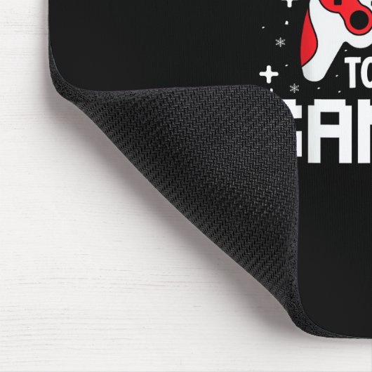 Tis The Season To Gaming Christmas Gamer Heartbeat Mousepad (Ecke)