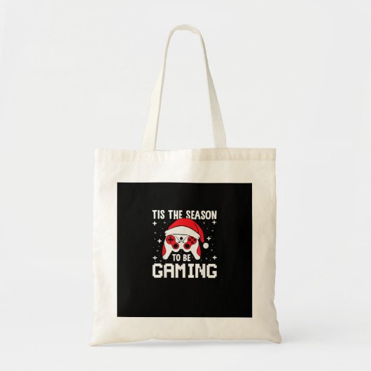 Tis The Season To Gaming Christmas Gamer Heartbeat Tragetasche (Vorne)