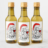 'Tis The Season to Get Tipsy Weinetikett (Flaschen)
