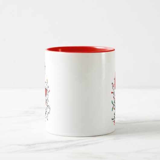 'Tis The Season to Get Tipsy Zweifarbige Tasse (Mittel)