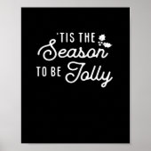 Tis The Season To Jolly Retro Style Poster (Vorne)