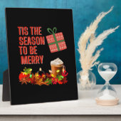 Tis The Season To Merry Aesthetic Unique Fotoplatte (Seite)